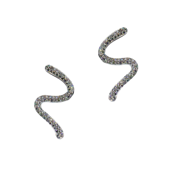 orecchini serpente pave