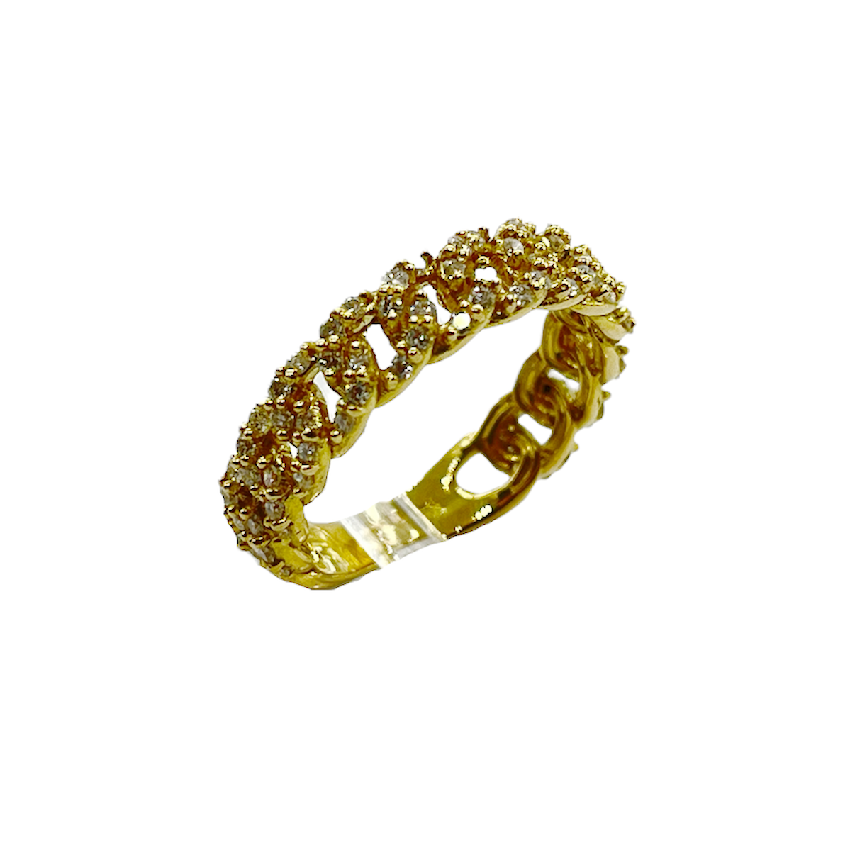 Anello Grumette In Oro Giallo E Brillanti
